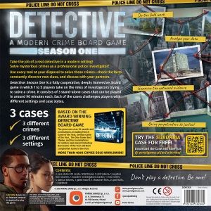 DETECTIVE: A MODERN CRIME BOARD GAME - SEASON ONE