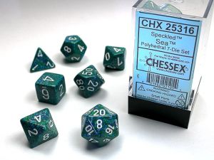 RPG DICE SET - CHESSEX - SPECKLED SEA