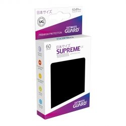 НЕМСКИ ПРОТЕКТОРИ UG - ULTIMATE GUARD SUPREME UX SLEEVES JAPANESE 62x89 - 60 БР. ЧЕРНИ