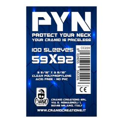 ПРОТЕКТОРИ ЗА КАРТИ PYN - STANDARD EUROPEAN SIZE SLEEVES 59x92 - 100 БР. ПРОЗРАЧНИ