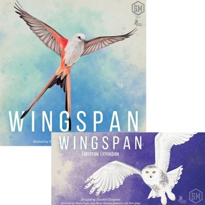 БЪНДЪЛ - WINGSPAN (INCL SWIFT-START PACK) - 2020 REPRINT + WINGSPAN: EUROPEAN EXPANSION