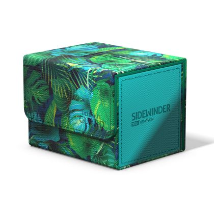 КУТИЯ ЗА КАРТИ - ULTIMATE GUARD SIDEWINDER 2023 EXCLUSIVE FLORAL PLACES RAIN FOREST (за LCG, TCG и др) 100+ - ЗЕЛЕНА (ТРОПИК)