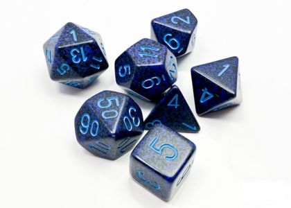 RPG DICE SET - CHESSEX - SPECKLED COBALT