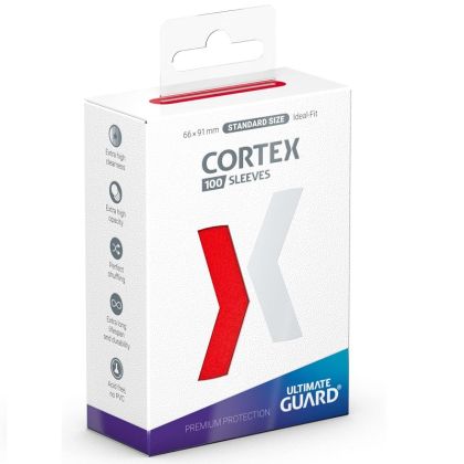 НЕМСКИ ПРОТЕКТОРИ UG - ULTIMATE GUARD CORTEX SLEEVES 66x91 (63.5x88 LCG) - 100 БР. ЧЕРВЕНИ