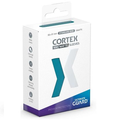 НЕМСКИ ПРОТЕКТОРИ UG - ULTIMATE GUARD CORTEX MATTE SLEEVES 66x91 (63.5x88 LCG) - 100 БР. ПЕТРОЛ