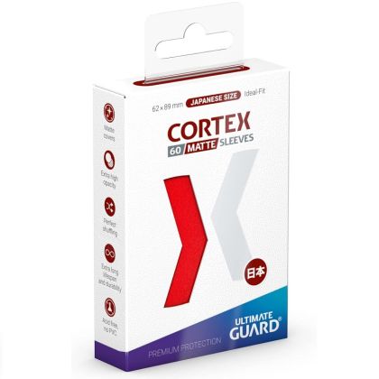 НЕМСКИ ПРОТЕКТОРИ UG - ULTIMATE GUARD CORTEX SLEEVES JAPANESE MATTE 62x89 - 60 БР. ЧЕРВЕН