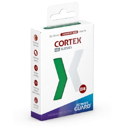НЕМСКИ ПРОТЕКТОРИ UG - ULTIMATE GUARD CORTEX  SLEEVES  JAPANESE 62x89 - 60 БР. ЗЕЛЕНИ