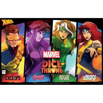 DICE THRONE: MARVEL X-MEN - CYCLOPS V. ROGUE V. GAMBIT V. JEAN GRAY
