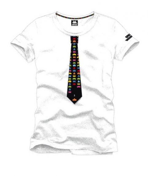 Тениска - Space Inavders - TIE - бяла