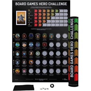 BOARD GAMES HERO CHALLENGE - SCRATCH-OFF POSTER