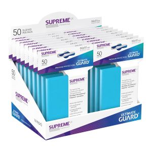 НЕМСКИ ПРОТЕКТОРИ UG - ULTIMATE GUARD SUPREME UX SLEEVES 66x91 (63.5x88 LCG) - 50 БР. СВЕТЛО СИНИ