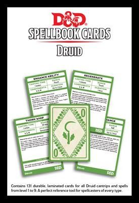 DUNGEONS & DRAGONS  SPELLBOOK CARDS - DRUID SPELL DECK
