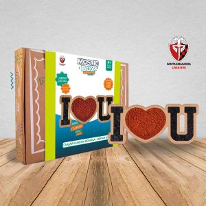 MOSAICBOX  - КАМЕННА МОЗАЙКА - ОБИЧАМ ТЕ! - ЧЕРНИ БУКВИ