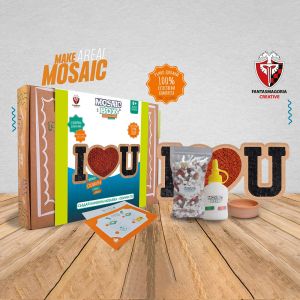 MOSAICBOX  - КАМЕННА МОЗАЙКА - ОБИЧАМ ТЕ! - ЧЕРНИ БУКВИ