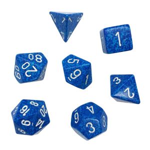 RPG DICE SET - CHESSEX - SPECKLED WATER
