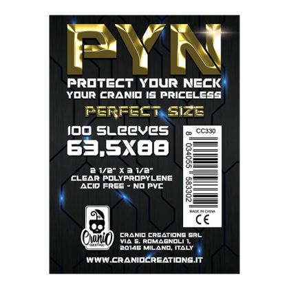 ПРОТЕКТОРИ ЗА КАРТИ PYN - PERFECT SIZE SLEEVES 63.5x88 - 100 БР. ПРОЗРАЧНИ, ЗА MAGIC, TCG И LCG