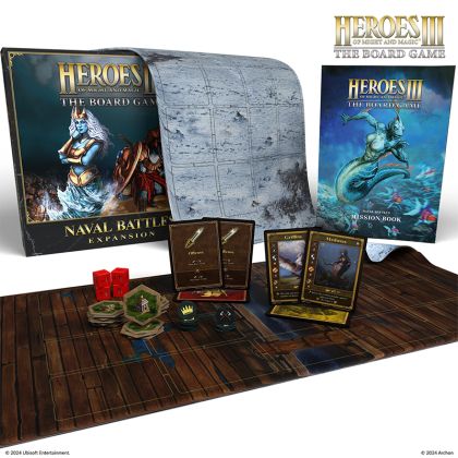 БЪНДЪЛ ALL-NEW 2026 HEROES OF MIGHT & MAGIC III: THE BOARD GAME EXPANSIONS - CONFLUX + STRONGHOLD + COVE + NAVAL BATTLES