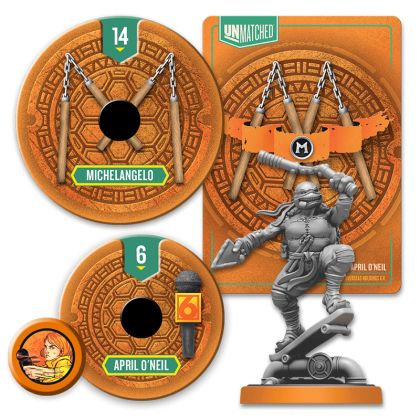 БЪНДЪЛ UNMATCHED ADVENTURES: TEENAGE MUTANT NINJA TURTLES  + COLLECTOR COIN + ALT ART + FOIL CARDS + ULTIMATE MINIATURE PACK + SHREDDER VS  KRANG