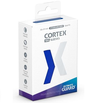 НЕМСКИ ПРОТЕКТОРИ UG - ULTIMATE GUARD CORTEX SLEEVES 66x91 (63.5x88 LCG) - 100 БР. СИНИ