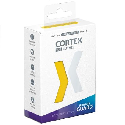 НЕМСКИ ПРОТЕКТОРИ UG - ULTIMATE GUARD CORTEX SLEEVES 66x91 (63.5x88 LCG) - 100 БР. ЖЪЛТИ