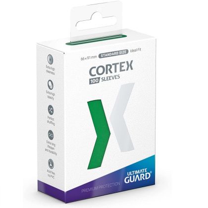 НЕМСКИ ПРОТЕКТОРИ UG - ULTIMATE GUARD CORTEX SLEEVES 66x91 (63.5x88 LCG) - 100 БР. ЗЕЛЕНИ
