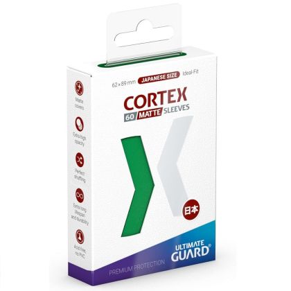 НЕМСКИ ПРОТЕКТОРИ UG - ULTIMATE GUARD CORTEX SLEEVES JAPANESE MATTE 62x89 - 60 БР. ЗЕЛЕНИ