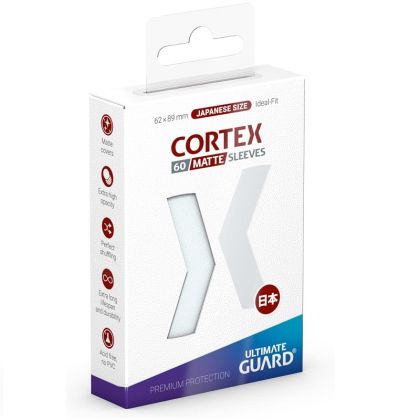 НЕМСКИ ПРОТЕКТОРИ UG - ULTIMATE GUARD CORTEX SLEEVES JAPANESE MATTE 62x89 - 60 БР. ПРОЗРАЧНИ