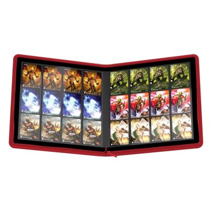 КЛАСЬОР ЗА КАРТИ - ULTIMATE GUARD ZIPFOLIO XS 24-POCKET 480 CARDS (за LCG, TCG и др) - ЧЕРВЕН