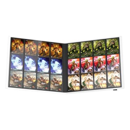 КЛАСЬОР ЗА КАРТИ - ULTIMATE GUARD QUADROW FLEXXFOLIO 24-POCKET 480 CARDS (за LCG, TCG и др) - БЯЛ