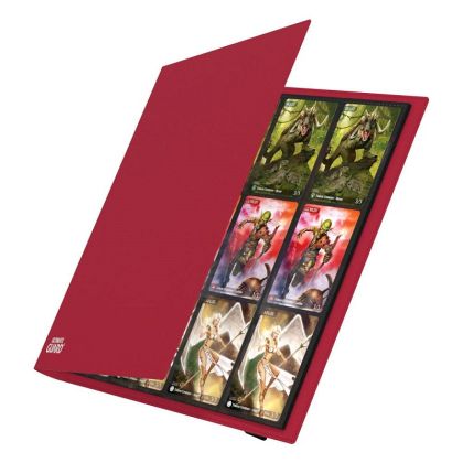 КЛАСЬОР ЗА КАРТИ - ULTIMATE GUARD QUADROW FLEXXFOLIO 24-POCKET 480 CARDS (за LCG, TCG и др) - ЧЕРВЕН