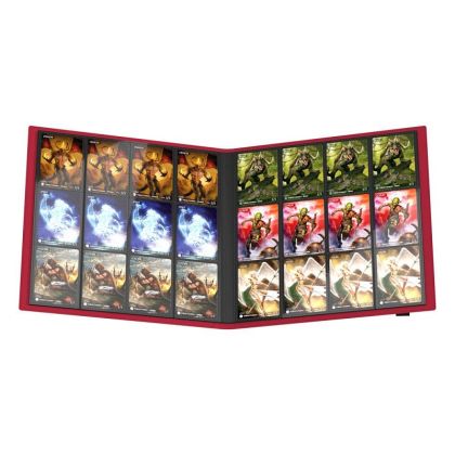 КЛАСЬОР ЗА КАРТИ - ULTIMATE GUARD QUADROW FLEXXFOLIO 24-POCKET 480 CARDS (за LCG, TCG и др) - ЧЕРВЕН