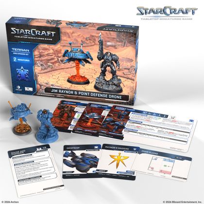 STARCRAFT: TABLETOP MINIATURE GAME - HERO EXPANSION SET - TERRAN: JIM RAYNOR