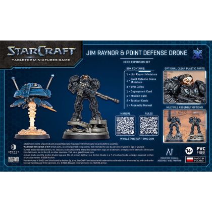 STARCRAFT: TABLETOP MINIATURE GAME - HERO EXPANSION SET - TERRAN: JIM RAYNOR