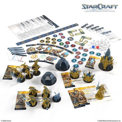 БЪНДЪЛ STARCRAFT: TABLETOP MINIATURE GAME - TWO PLAYER STARTER SET + PROTOSS STARTER SET - FOUNDERS EDITION