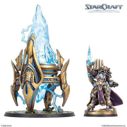 БЪНДЪЛ STARCRAFT: TABLETOP MINIATURE GAME - TWO PLAYER STARTER SET + PROTOSS STARTER SET - FOUNDERS EDITION