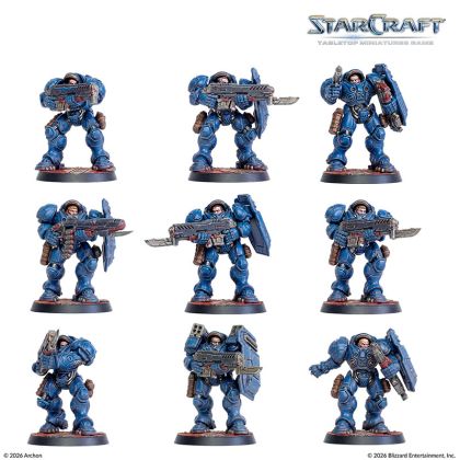 БЪНДЪЛ STARCRAFT: TABLETOP MINIATURE GAME - TWO PLAYER STARTER SET + PROTOSS STARTER SET - FOUNDERS EDITION