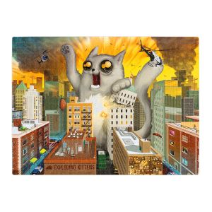 EXPLODING KITTENS - FEELINE OF UNUSUAL SIZE - ПЪЗЕЛ - 1000 ЧАСТИ - ПРЕОЦЕНЕН - СРЕДНА ПОВРЕДА НА КУТИЯТА
