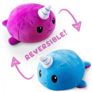 UNSTABLE UNICORNS REVERSIBLE PLUSHIE - NARWHAL (BLUE AND PURPLE)